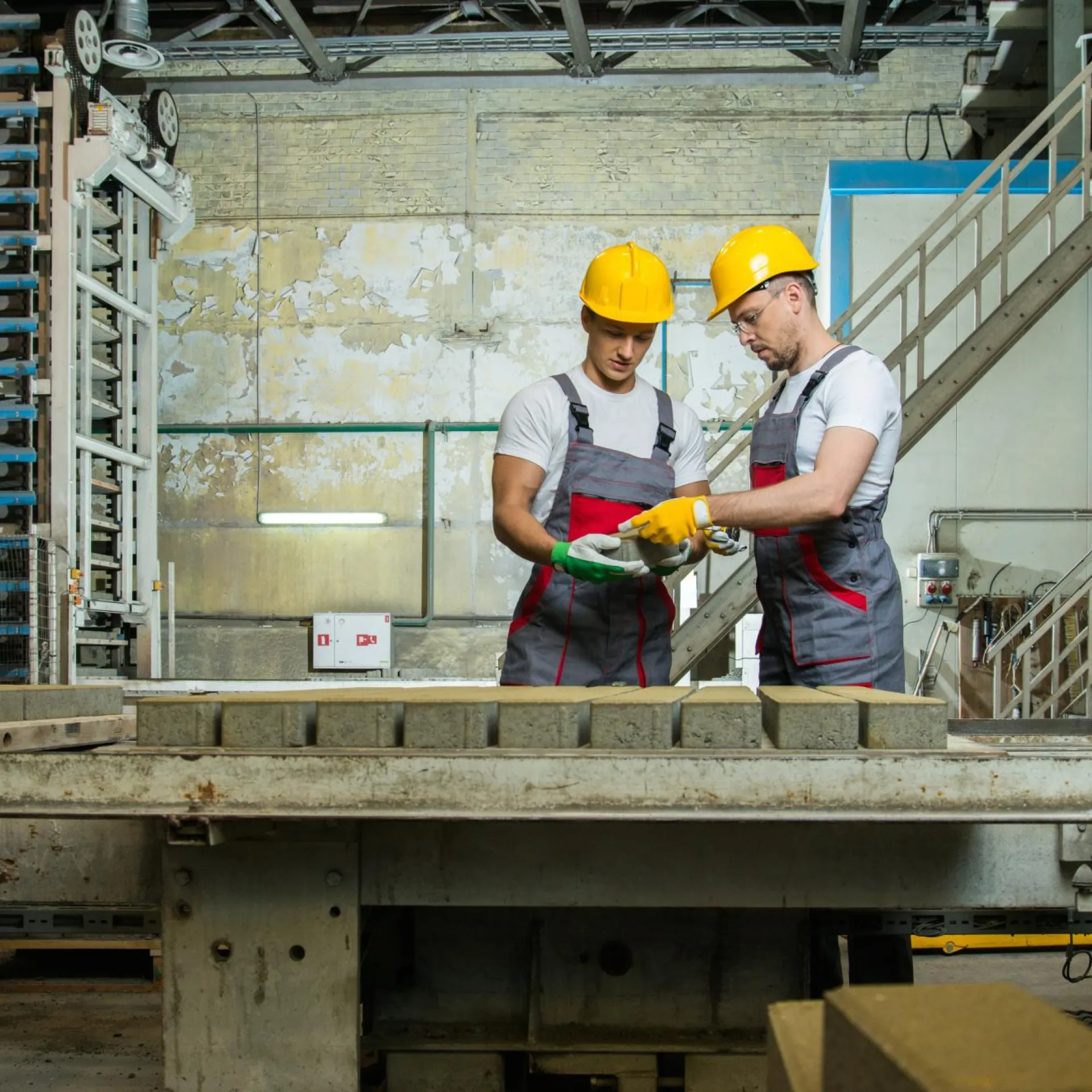 Twee mannen aan het werk